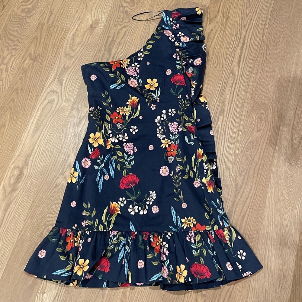 C/MEO No Matter One-Shoulder Ruffle Minidress AMPHORA - Picture 7 of 11